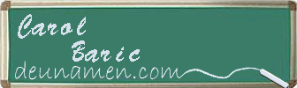 Carol Baric Visitenkarte
